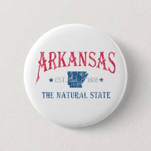 Arkansas 6 Cm Round Badge