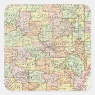 Arkansas 6 square sticker