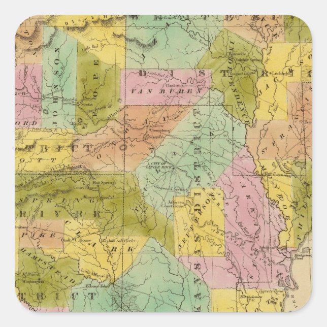 Arkansas 9 square sticker (Front)