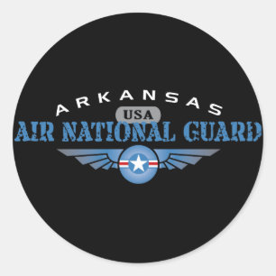 Arkansas Air National Guard Classic Round Sticker