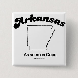 ARKANSAS - "ARKANSAS STATE MOTTO" T-shirts and Gea 15 Cm Square Badge