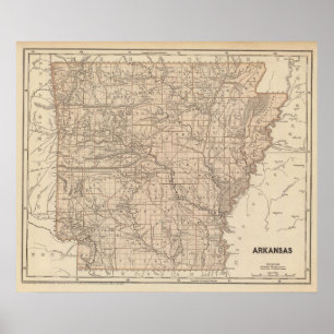 Arkansas Atlas Map Poster