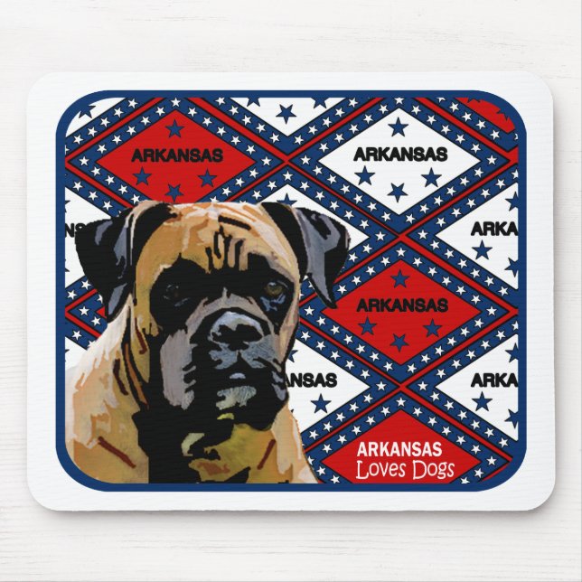 Arkansas Boxer Mouse Pad (Front)