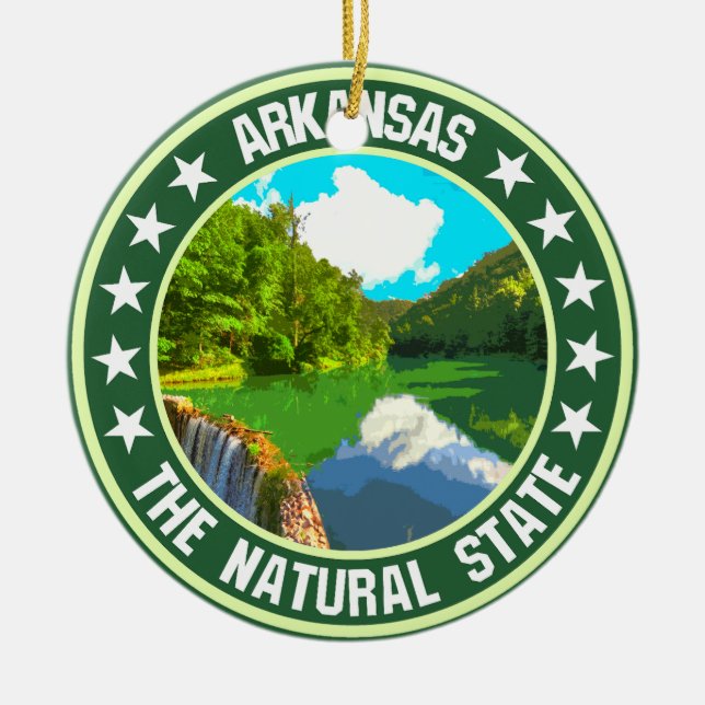Arkansas                                           ceramic ornament (Front)
