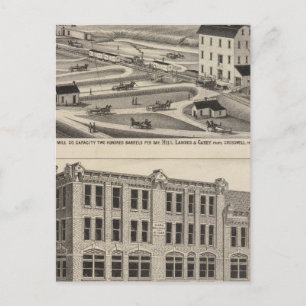 Arkansas City Roller Mill County, Kansas Postcard