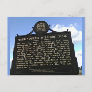 Arkansas Civil War Historical Postcard