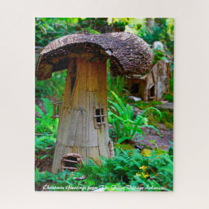 Arkansas Fairy Village. Christmas Greetings Jigsaw Puzzle