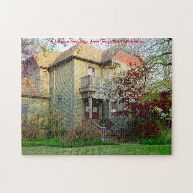 Arkansas Fayetteville. Christmas Greetings Jigsaw Puzzle (Horizontal)