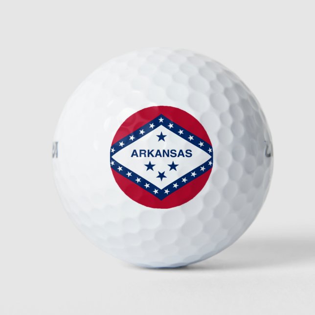 Arkansas flag, American state flag Golf Balls (Front)