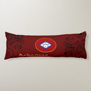 Arkansas flag body cushion