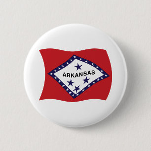Arkansas Flag Button