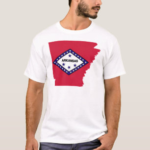 Arkansas Flag Map T-Shirt