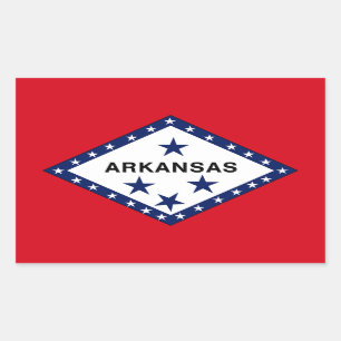 Arkansas Flag Rectangular Sticker