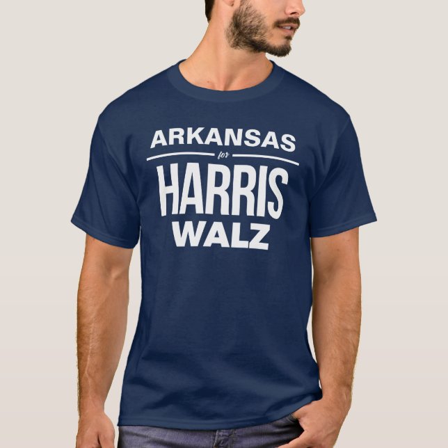 Arkansas for Harris Walz T-Shirt (Front)
