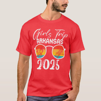Arkansas Girls Trip 2025 Cute Beach Summer Vacatio T-Shirt