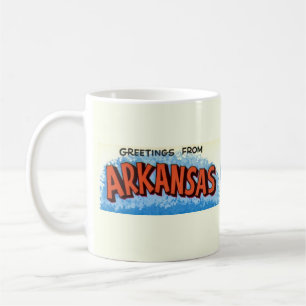 Arkansas Greeting Map Mug