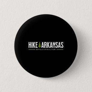 Arkansas Hike Buffalo National River Tree Retro Gr 6 Cm Round Badge