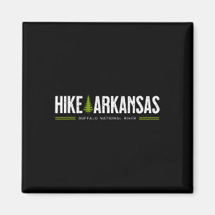 Arkansas Hike Buffalo National River Tree Retro Gr Magnet