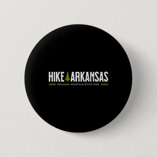 Arkansas Hike Pinnacle Mountain State Park Retro G 6 Cm Round Badge