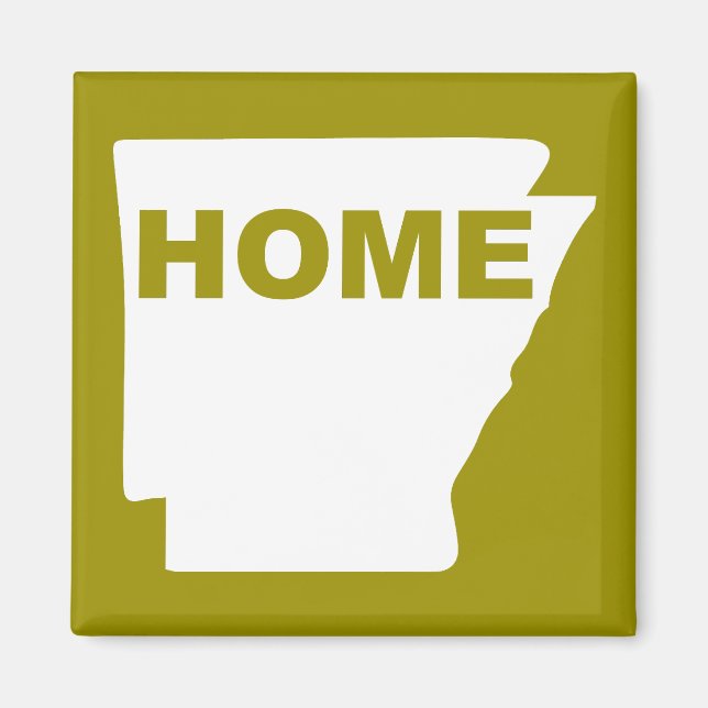 Arkansas Home Away From State Fridge Magnet (Front)