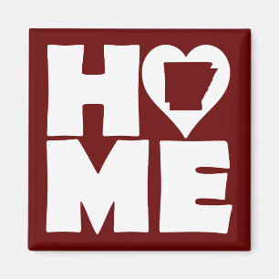 Arkansas Home Heart State Fridge Magnet