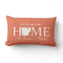 Arkansas home state map personalised family