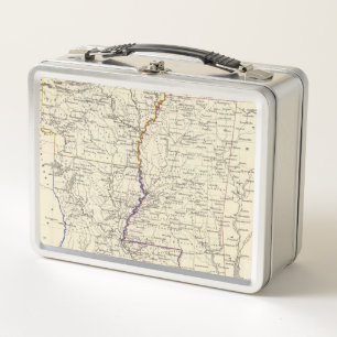 Arkansas, Louisiana and Mississippi Metal Lunch Box