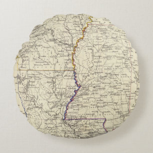 Arkansas, Louisiana and Mississippi Round Cushion