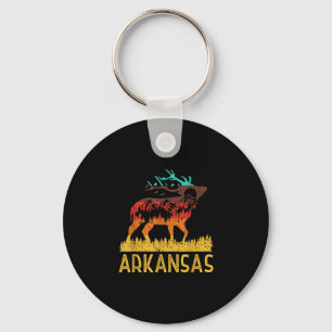 Arkansas - love nature vintage hiking 70s 80s  key ring