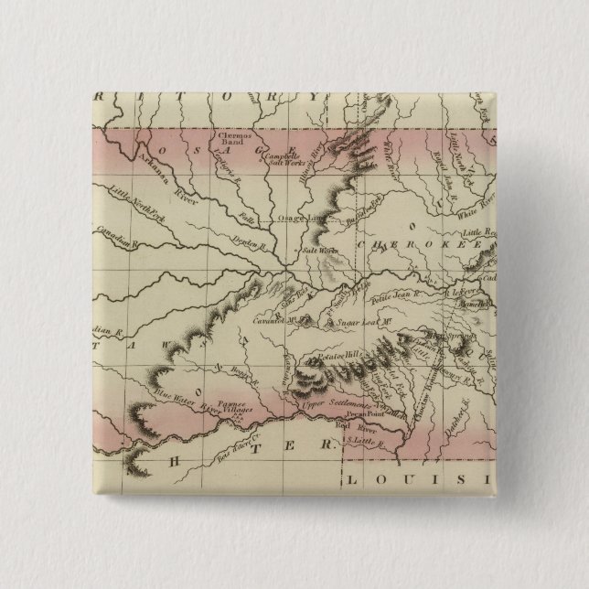 Arkansas, Oklahoma 15 Cm Square Badge (Front)