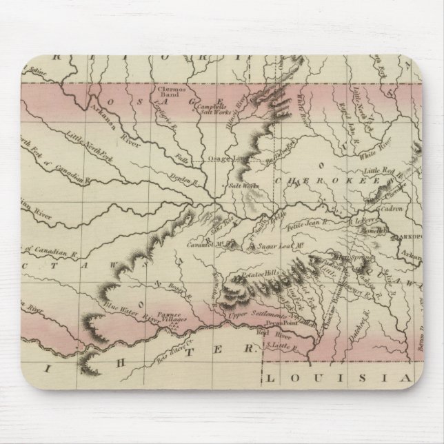 Arkansas, Oklahoma Mouse Pad (Front)