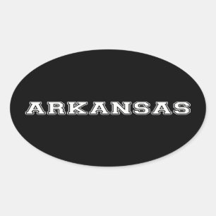 Arkansas Oval Sticker