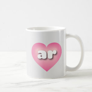 Arkansas pink fade heart - I love ar Coffee Mug
