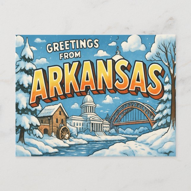 ARKANSAS Postcard (Front)