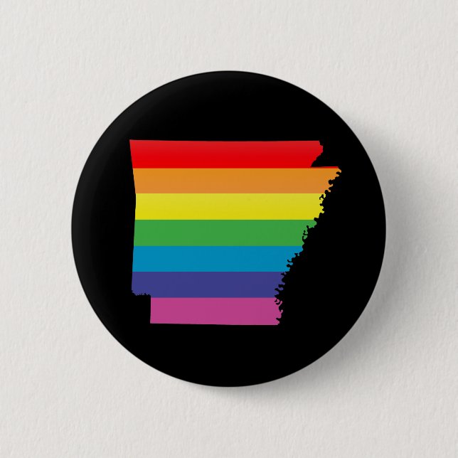 arkansas pride. 6 cm round badge (Front)