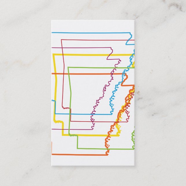 arkansas pride blur business card (Front)