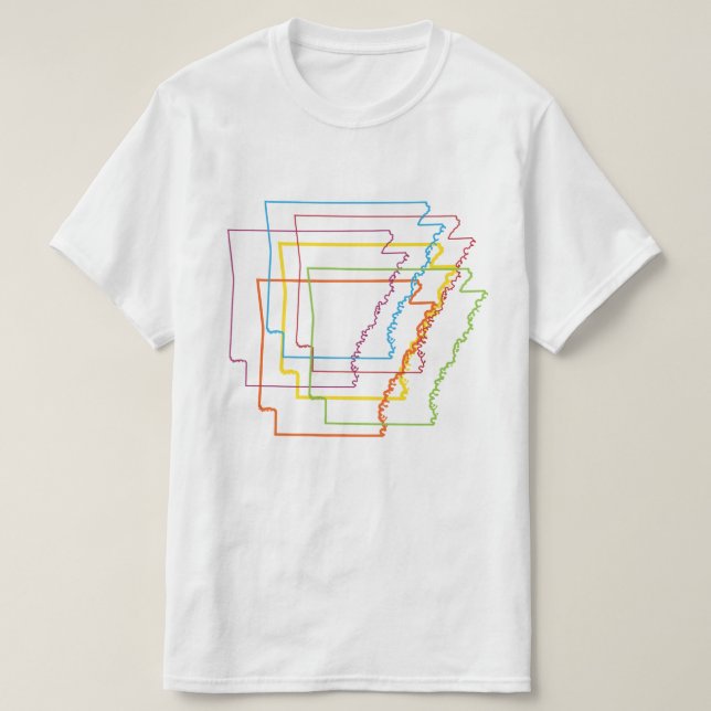 arkansas pride blur T-Shirt (Design Front)