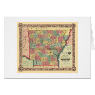 Arkansas Railroad Map 1854