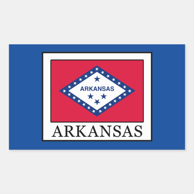 Arkansas Rectangular Sticker (Front)