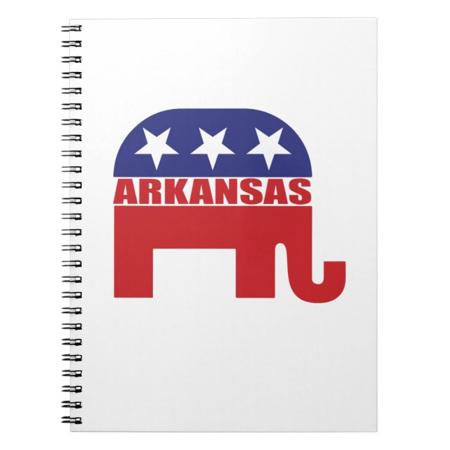 Arkansas Republican Elephant Notebook (Front)