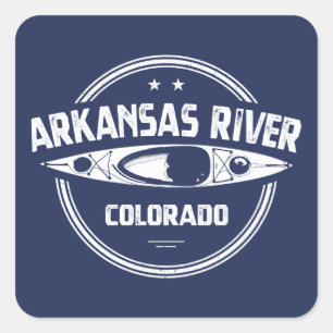 Arkansas River, Colorado Square Sticker