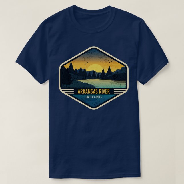 Arkansas River  T-Shirt (Design Front)