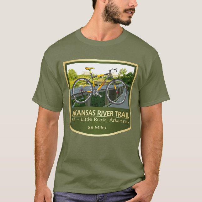 Arkansas River Trail (bike2) T-Shirt (Front)