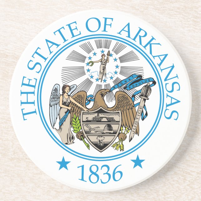 Arkansas sign coaster (Front)