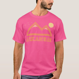 Arkansas Souvenir Hiking Mountains Sunset Vintage  T-Shirt