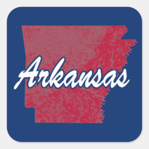 Arkansas Square Sticker