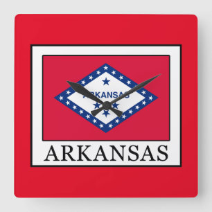 Arkansas Square Wall Clock