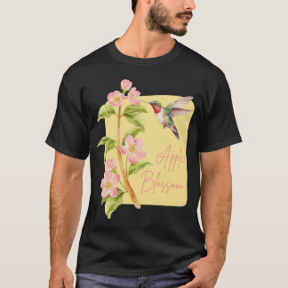 Arkansas State Apple Blossom Flower Watercolor Sti T-Shirt