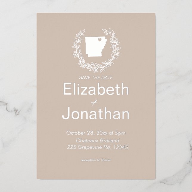 Arkansas State  Destination Wedding   (Front)