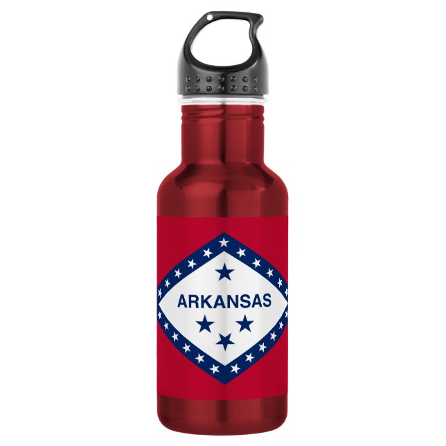 Arkansas State Flag 532 Ml Water Bottle (Front)